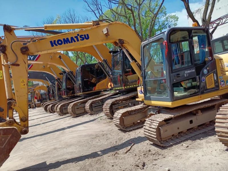 Used Komatsu PC70-8 Mini Digger Tractor Max Philippines Colombia Canada India Unique Africa Cylinder Power Tail Engine Pump Crawler Excavator