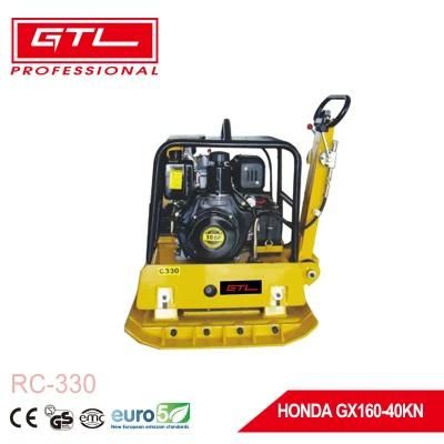Reversible Vibratory Gasoline Engine Plate Compactor for Soil Compaction