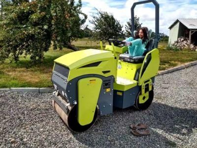 1 Ton 2 Ton 3 Ton Mini Double Drum Road Roller for Pavement