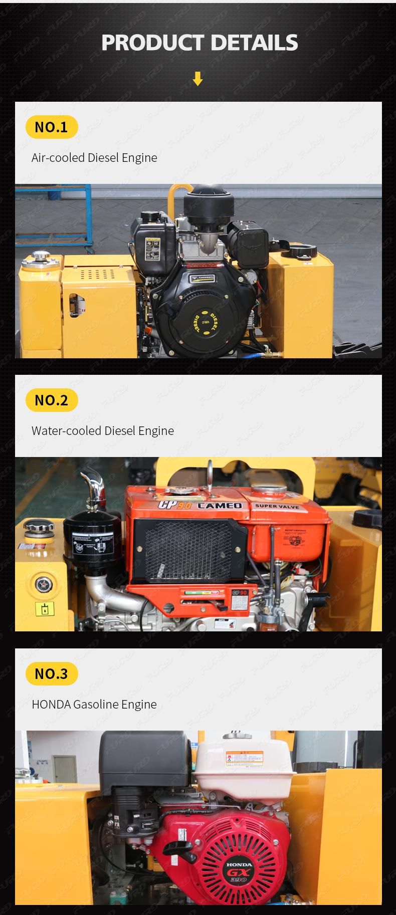 Hand Operate Double Drums Road Roller