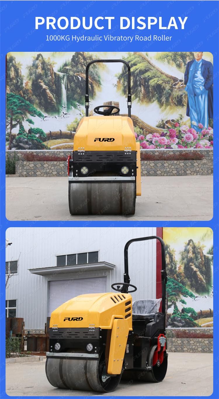 1 Ton Hydraulic Transmission Ride-on Compactor Road Roller