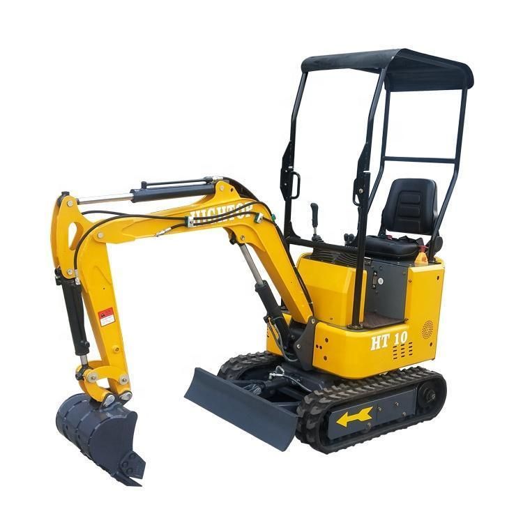 Ht10 Excavating Machinery Hydraulic Excavator Garden Use Trenching Crawler Small Mini Excavator