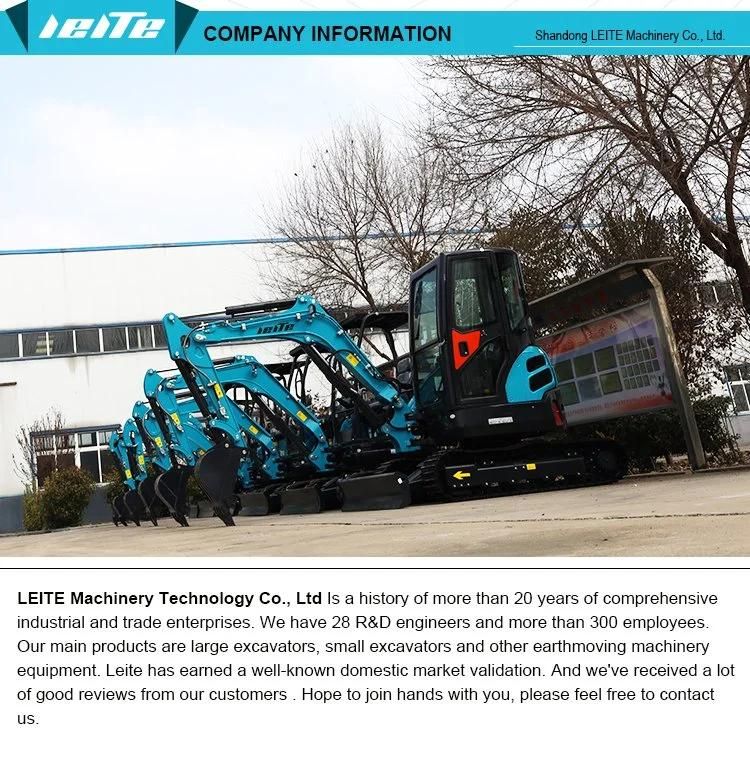 Hot Chinese Famous Brand Hydraulic Mini Excavator with Competitive Prices for Sale