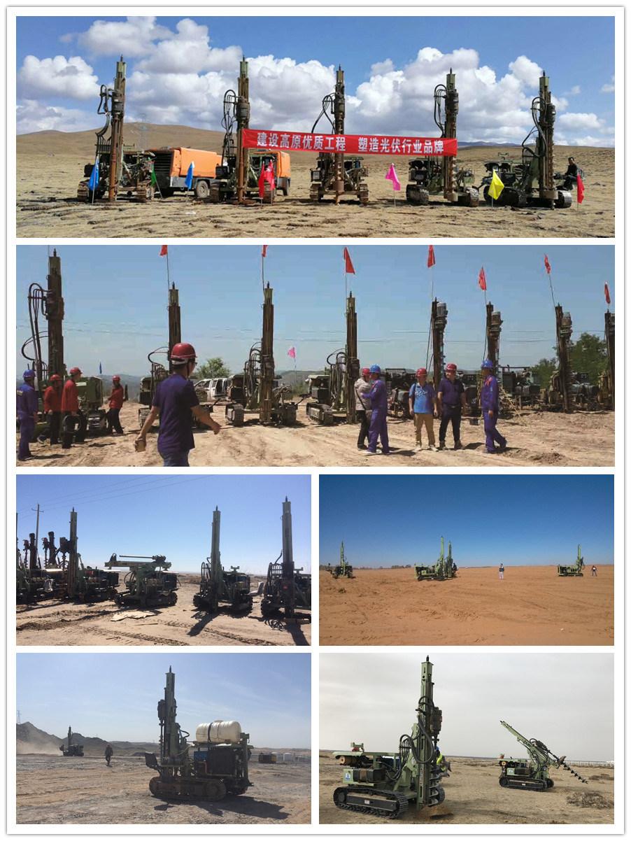 Helical Screw Pile Driver Solar Spiral Pile Drilling Machine