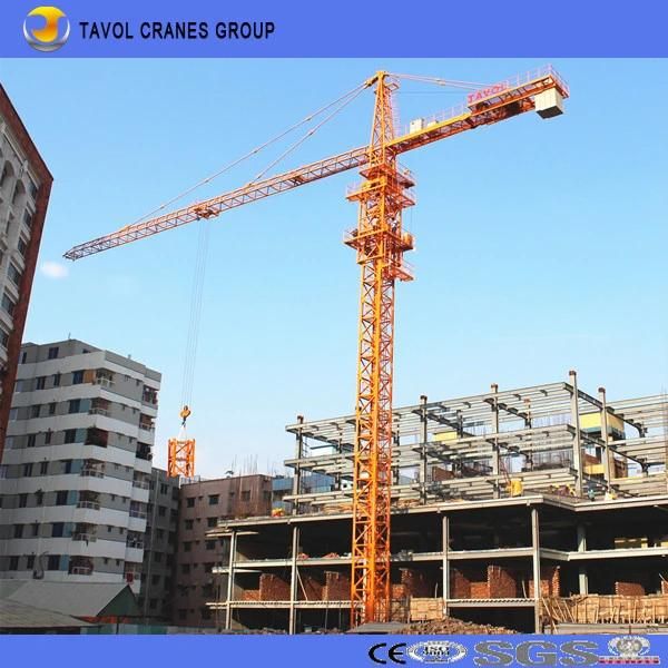 China 10t Tower Crane 60m Jib with 1.6t Tip Load Qtz160-6516 Tower Crane