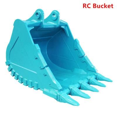 Excavator Attachment 20t 1200mm Rock Trench Bucket with Teeth