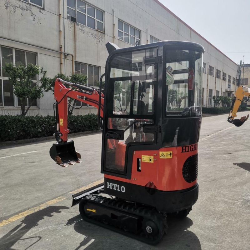 China Factory 1000kg with Cabin Excavator Crawler Excavator Mini Diggers for Construction Using