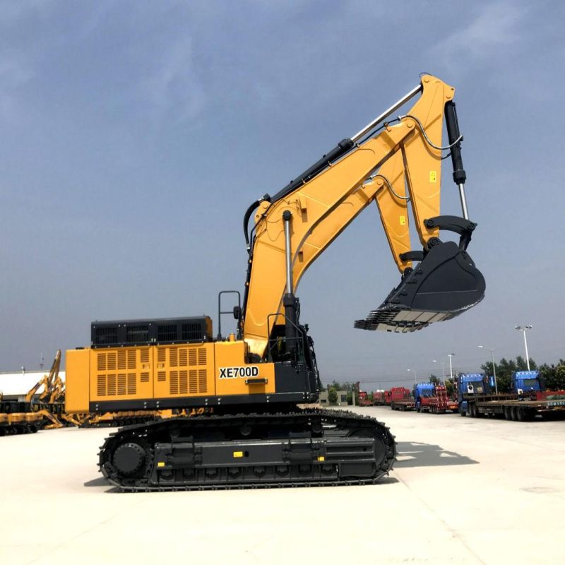 Sinomada Official Manufacturer Xe700d 69tons Cummins Engine Hydraulic Crawler Excavator for Earthwork Construction