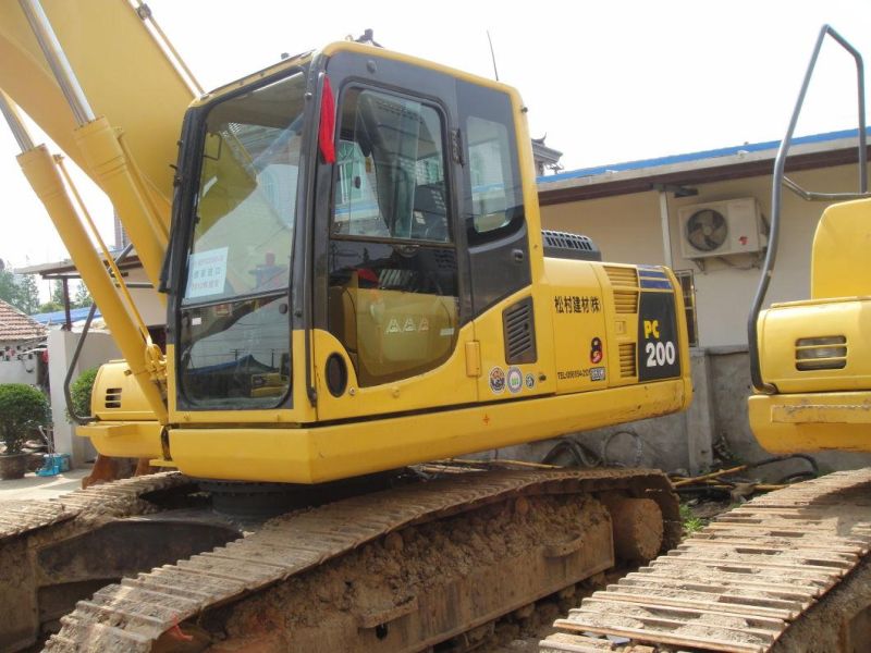 20t Japan Made Used Komatsu PC200-8 Low Hour Crawler Excavator