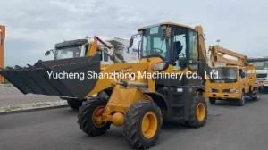China Chinese Small Wheel Mini 4X4 Tractor Excavator Digger Shanzhong Brand Wz30-25 Backhoe Loader for Sale