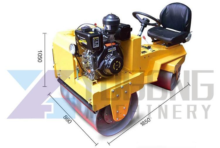 Diesel Ride Driving Pedestrian Vibratory Road Roller