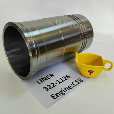 Cylinder Liner 322-1126 for Excavator E385c E390d Wheel Loader 988h Buildozer D9t Engine C18