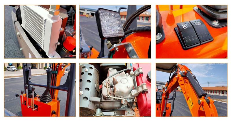 1 Ton Hydraulic Excavator Fw10b Mini Excavator 1 Ton Euro V Engine Excavator with CE