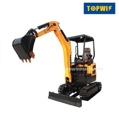 Multifunctional Mini 2ton Tailless Earth Excavator with Ditching Bucket for Sale