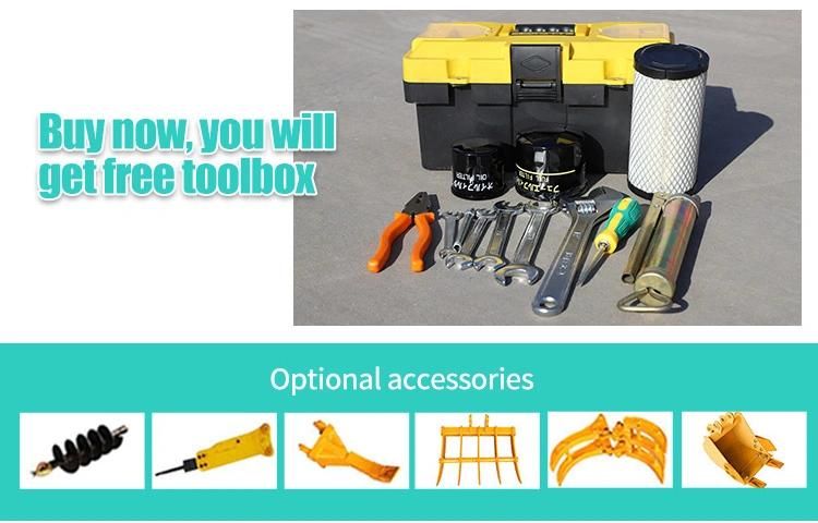 Hot Sell Max Digging Depth 1320mm Small Excavator with Good Quality