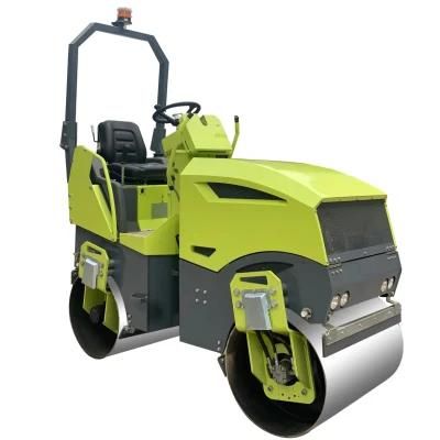 2000kg Double Drum Ride on Earth Compactor Hydraulic Vibratory Road Roller
