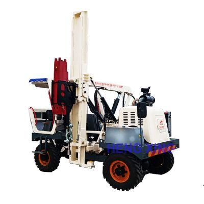 Road Safety Ground Screw Pile Driver for Highway Guardrail Construction