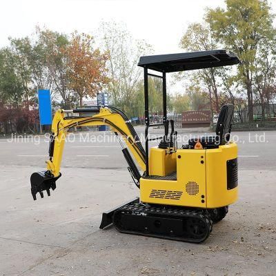 China Cheap Mini Excavator with Auger Small Excavator for Sale