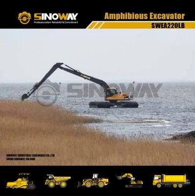 Wetland Excavator with Multi-Synchronousdrive Motor