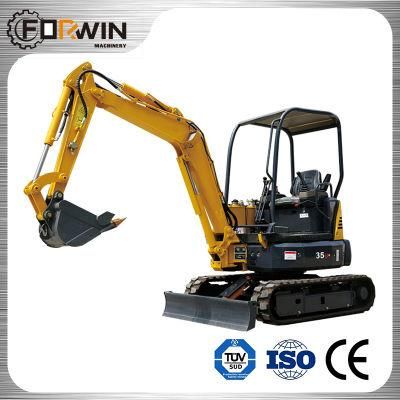 Fw35u Household Trencher Agricultural Small Digging Machine EPA Mini Excavators with Narrow Bucket 200mm for Sale