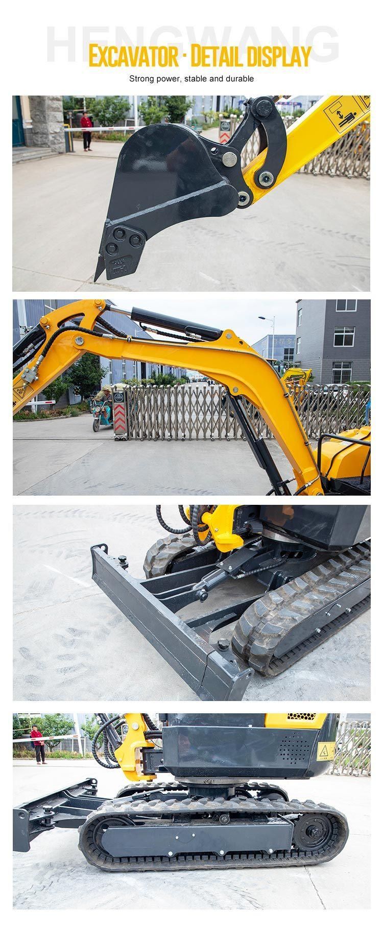 CE EPA Euro5 Mini Hydraulic Excavator for Home Use