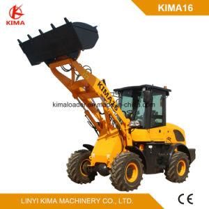 Rops/Fops Cabin Ce Approved Articulated 1.6 Ton Front End Loader KIMA16