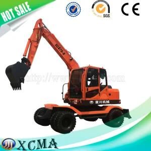 Hot Sale Xcma Mini 4WD Excavator for Construction with 8ton Rate Loading