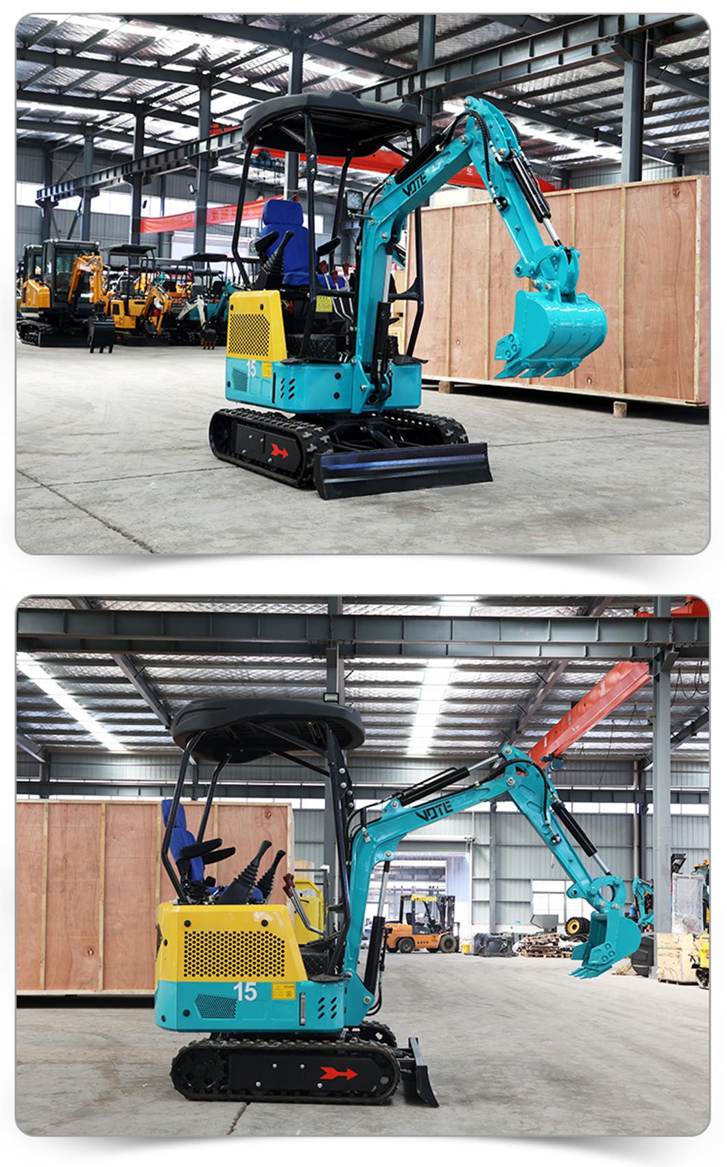 Cheaper Price 1000kg Hydraulic Mini Excavator Digger Loader Chinese Mini Excavator for Sale
