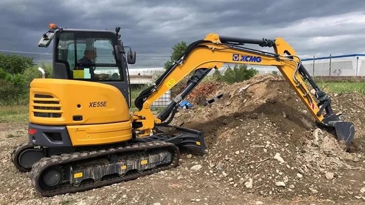 XCMG Official Xe55e CE Approved 5.5 Ton Hydraulic Excavators Mini Crawler Digger for Sale