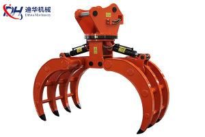 Excavator Rotating Grab and Mechanical Grapple