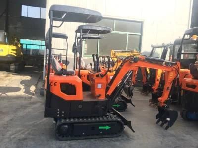 CE EPA 1000kg Micro Crawler Excavator Backhoe Digger Machine Garden Home Use