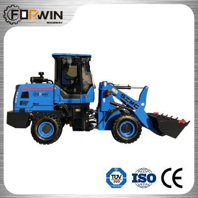 Customized Multifunctional 1.5ton Backhoe Single Bucket Hydraulic Small Wheel Loader for Minel/Farm/Garden/Architecture Engineering