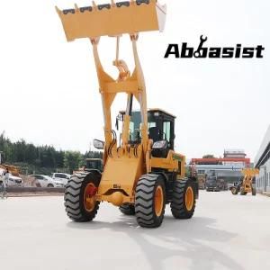 Abbasist brand mini AL25 joystick control wheel loader 2.5 ton with CE ISO SGS OEM