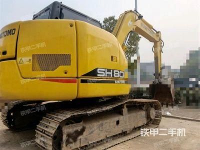 Used Mini Medium Backhoe Excavator Doushan Sh80-6 Construction Machine Second-Hand