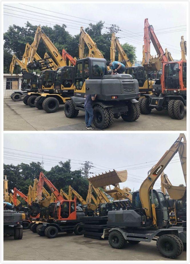 Ltmg Construction Machines 8 Ton 9 Ton Wheel Excavator Price