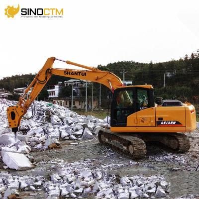 Cheap Price of Shantui Se135W 13500kg Hydraulic Grab Excavator for Sale