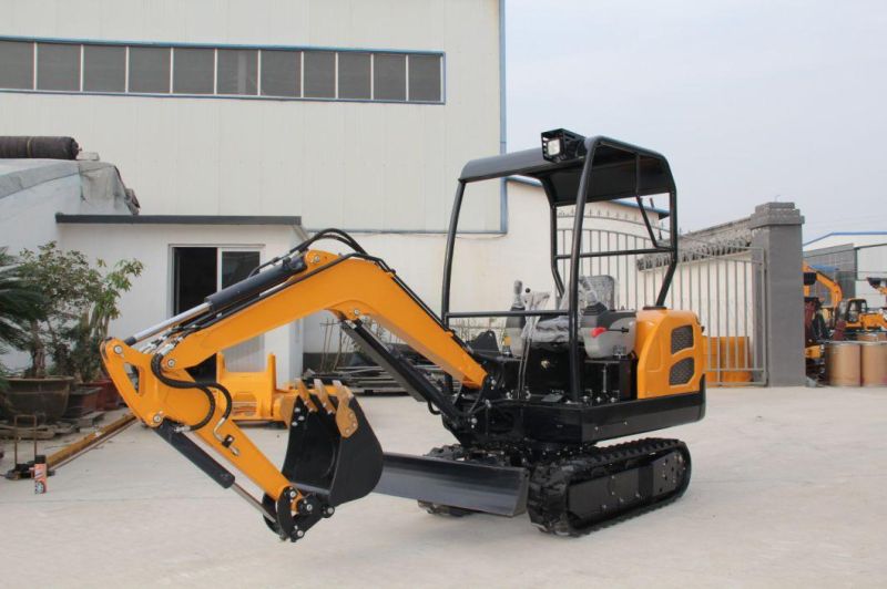 Good Price Performance 1.8ton Crawler Mini Excavator 1800kg Digging Machine with Accessories