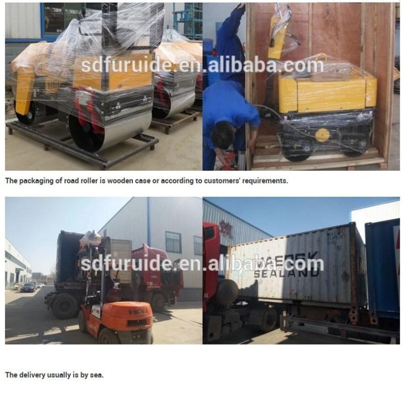 Double Drum Vibratory Roller Vibratory Tandem Roller Compaction Rollers for Sale Fyl-880