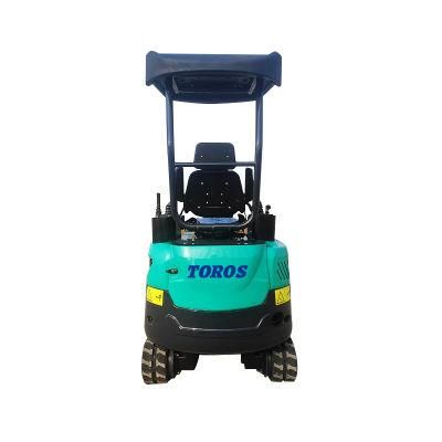 Toros Te17 Factory Direct Digging Machine Mini Towable Excavator in Europe Malaysia Building Material Shops Small Hydraulic Excavator