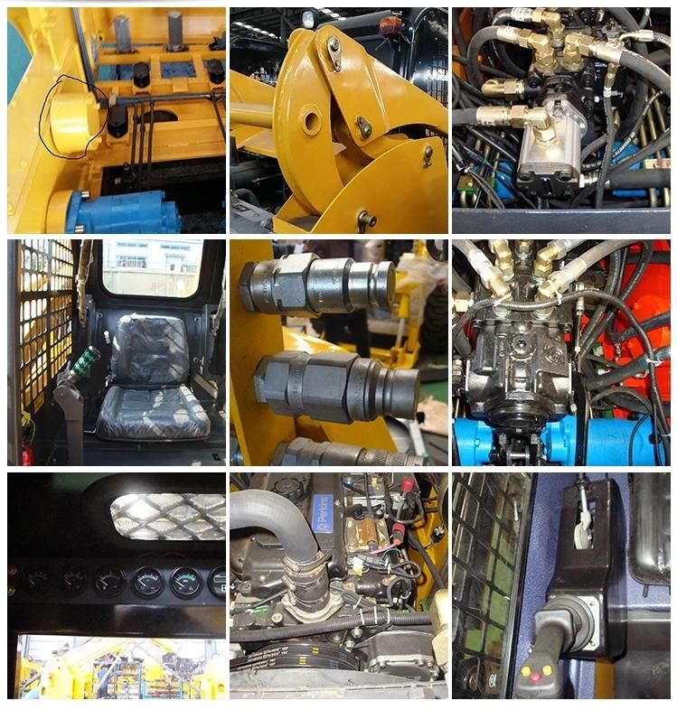 Luyue Jc75 1ton Mini Wheel Loader China Mini Skid Steer Loader