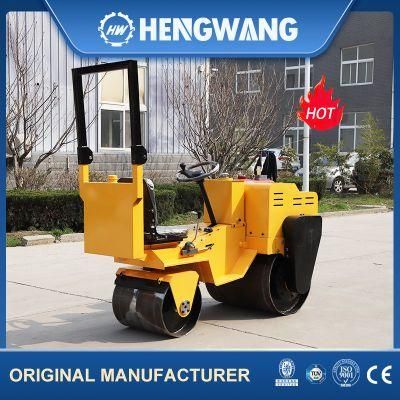 Asphalt Mini Vibratory Road Roller Double Drive 850kg