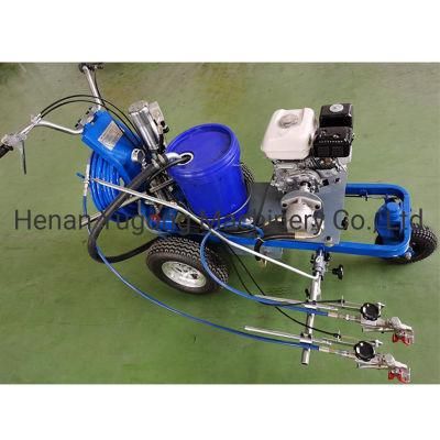 Hand Push High Pressure Airless Cold Paint Driving Road Marking Machine