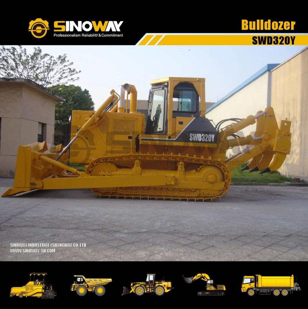 China Heavy Duty Bulldozer with 320HP and Swamp Track