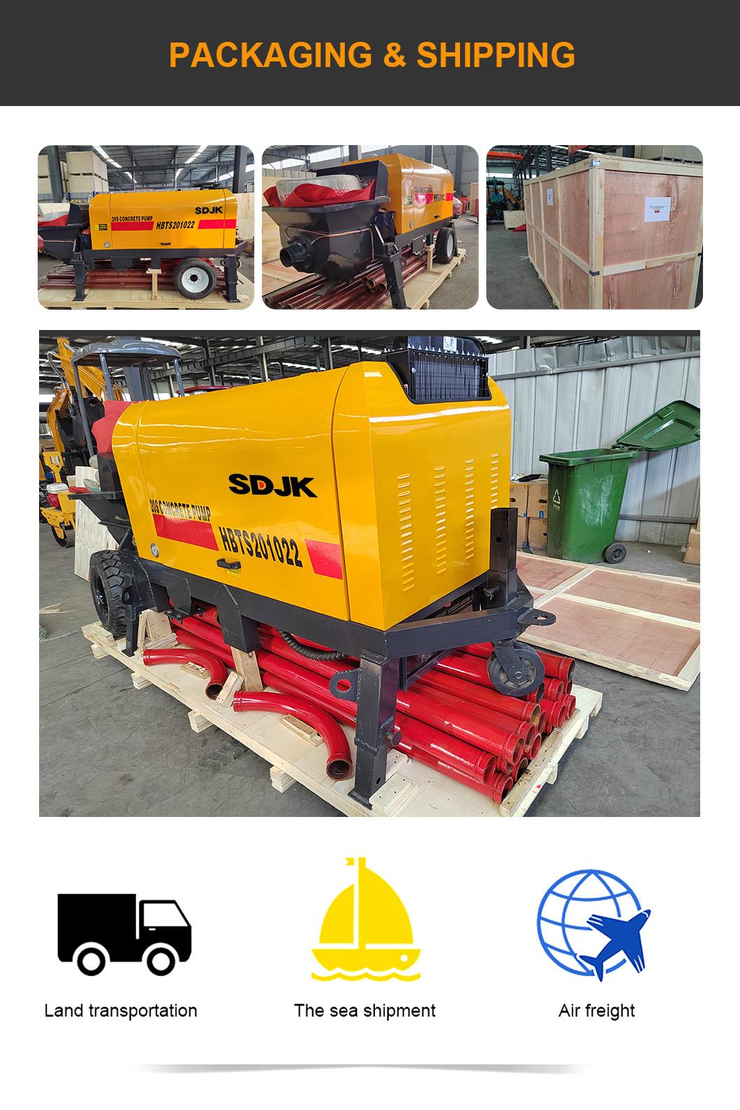 High Quality Secondary Construction Small Concrete Pumps with Diesel Engine for Sale