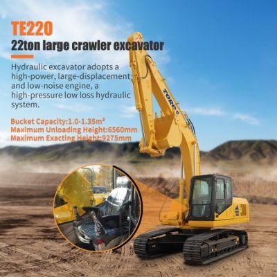 CE EPA Cheap Crawler Excavator 22 Ton Operator Price New with Boom Swing