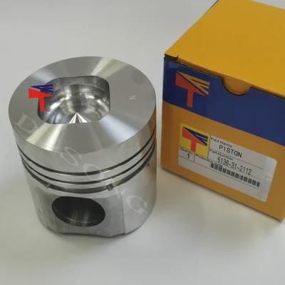 High-Performance Diesel Engine Engineering Machinery Parts Piston 6136-31-2112 for Engine Parts S6d105 Generator Set