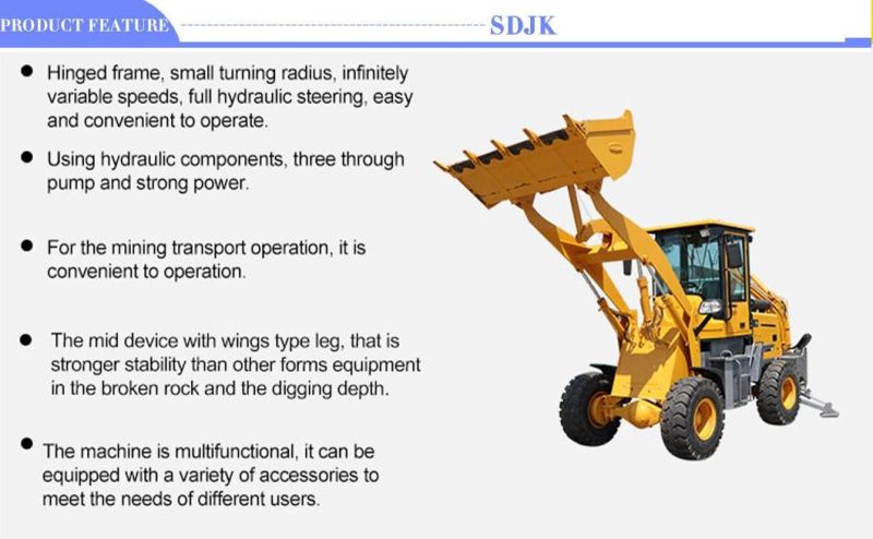 Jkz10-20 New Backhoe Loader Cheap Price