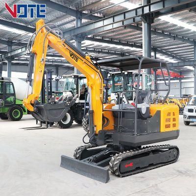 Factory Direct Sales 2.5 T 3.0 T Mini Crawler Excavator with Closed Heated Canopy and 3 Cylinder Engine Small Digger for Sell
