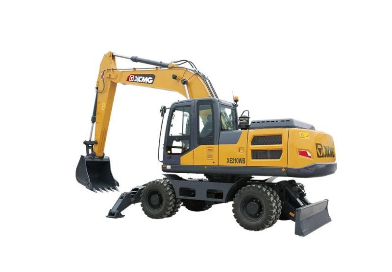 Xe210W 21t 1.2m3 China Factory Supply Telescopic Boom New Small Wheel Excavator in Dubai