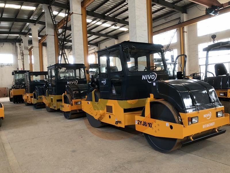 2yj8/10 8ton 10ton Double Drum Tandem Static Road Roller for Compacting Road Pavement Construction